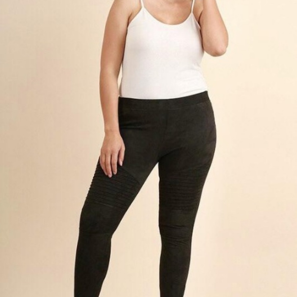 Sold Plus Size Burgundy Motto Jeggings - Picture 4 of 4